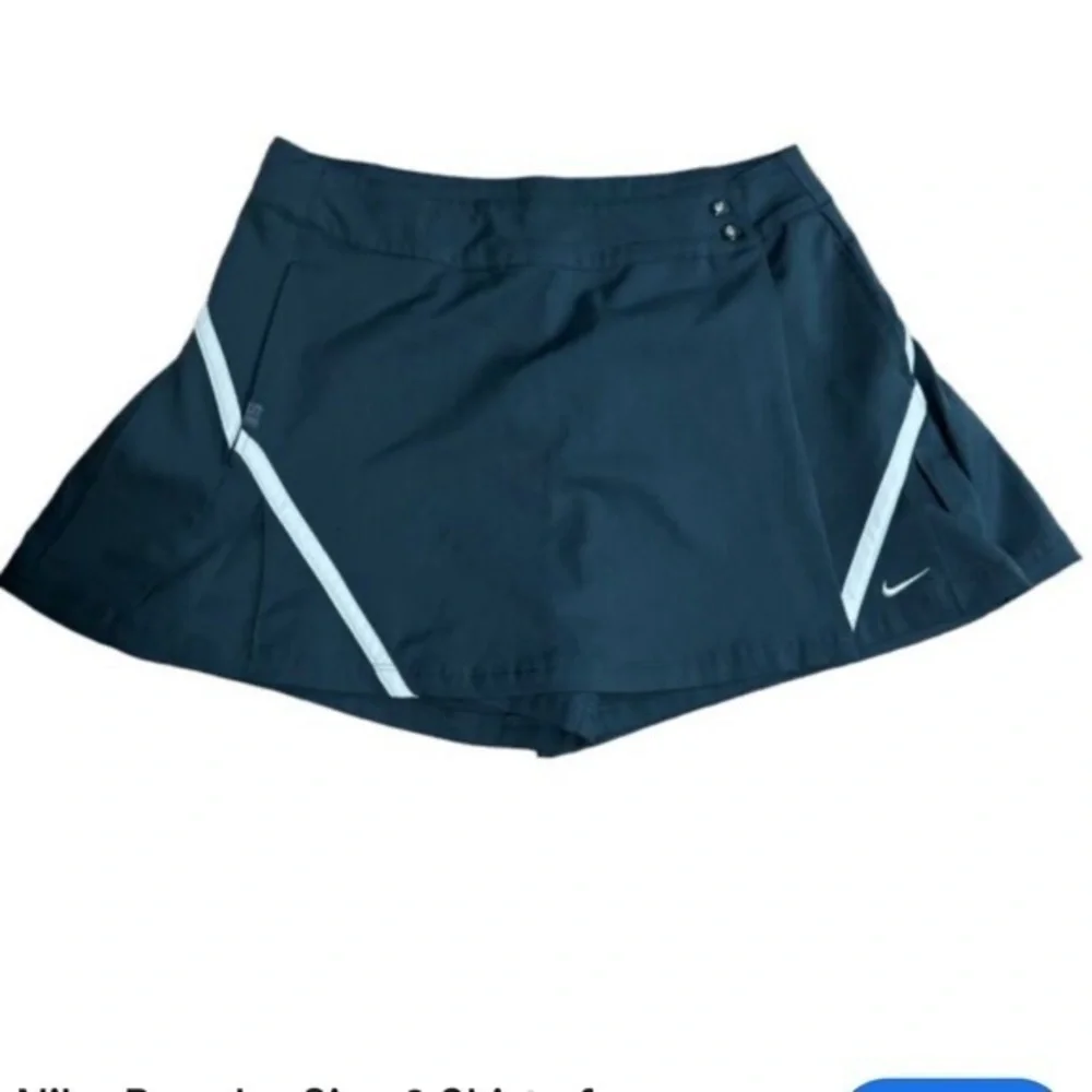 NIKE Dri-fit Navy Blue Pleated Tennis Skort Skirt Size 8